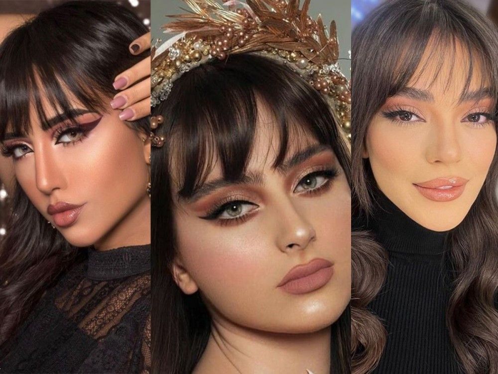 با موهای چتری و این میکاپ‌های جذاب در عروسی بدرخشید