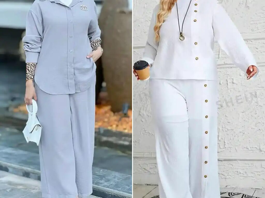 شومیز شلوار فری سایز ترند