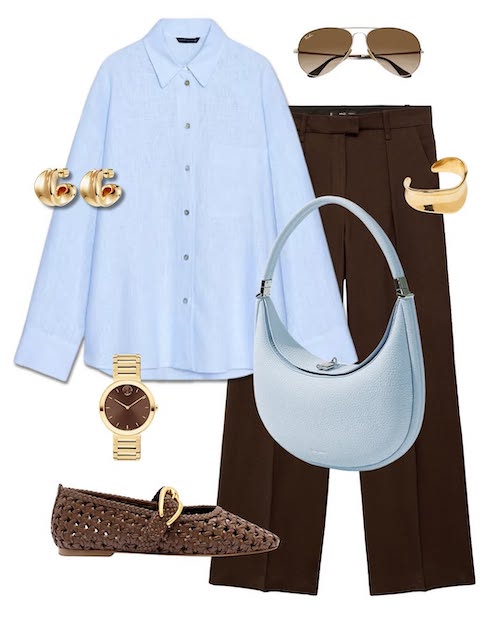 استایل با رنگ آبی آسمانی