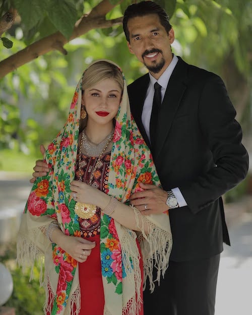 فرهاد قائمی و همسرش