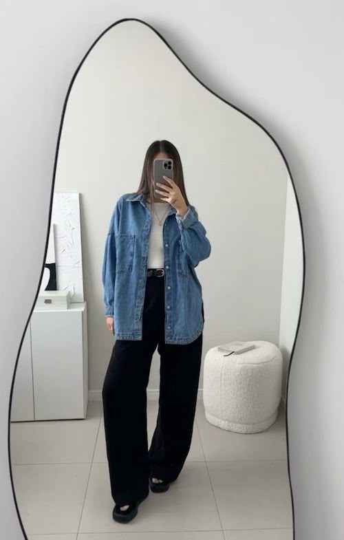 استایل تابستانی با شومیز جین