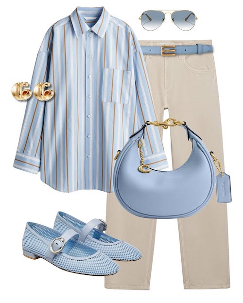 استایل با رنگ آبی آسمانی