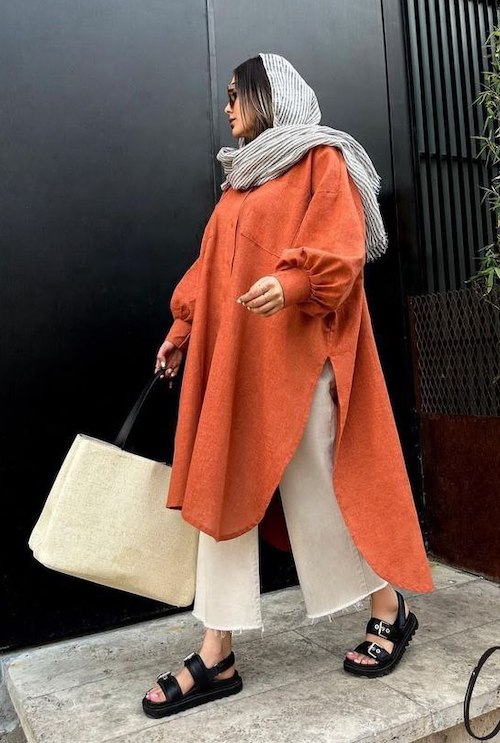 ست کردن مانتوهای بلند