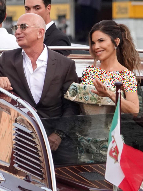 لورن سانچز در مراسم پیش از عروسی