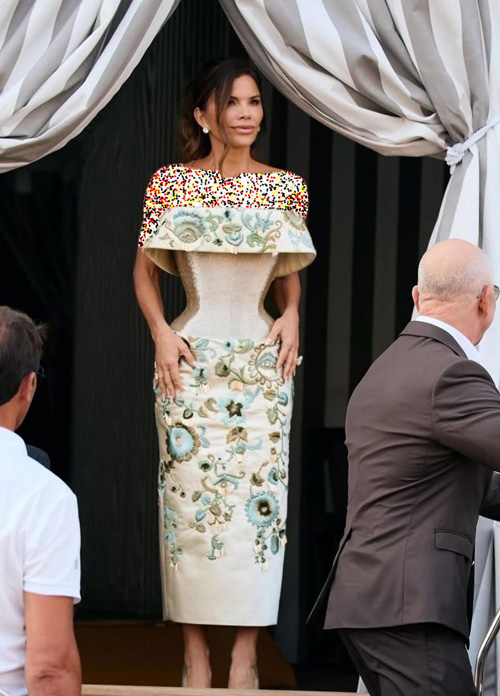 لورن سانچز در مراسم پیش از عروسی