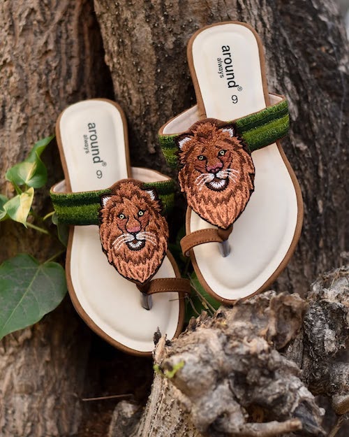 صندل‌های خاص گلدوزی‌شده