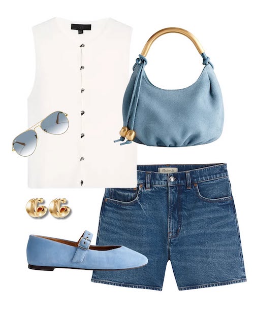 استایل با رنگ آبی آسمانی