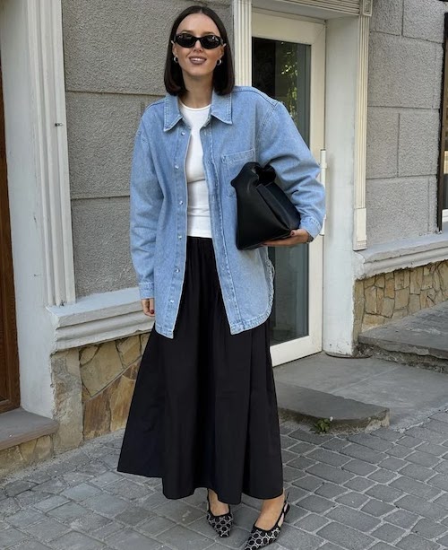 استایل تابستانی با شومیز جین