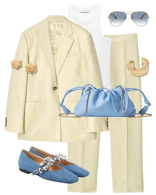 استایل با رنگ آبی آسمانی