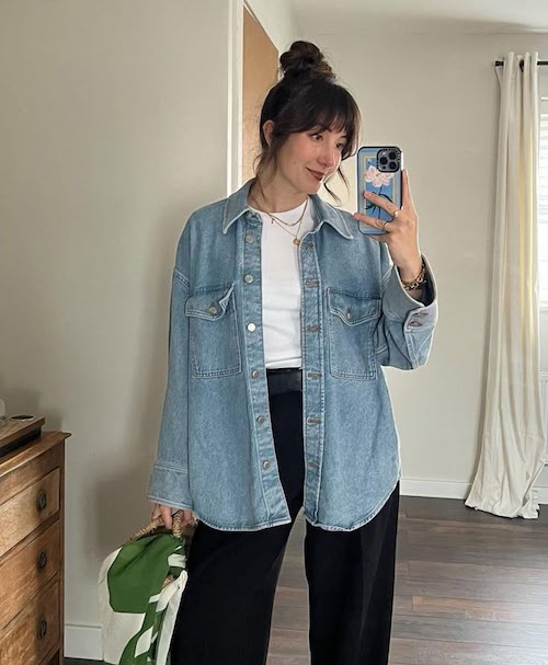 استایل تابستانی با شومیز جین