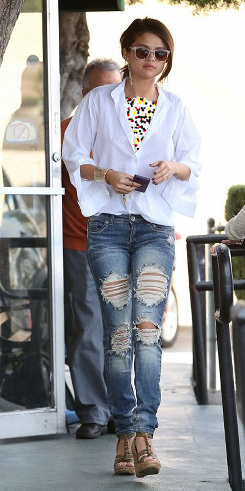 پوشیدن شلوار جین به سبک سلینا گومز