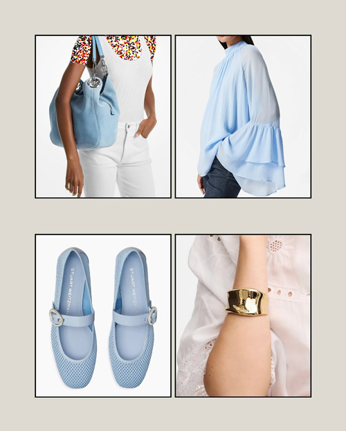 استایل با رنگ آبی آسمانی