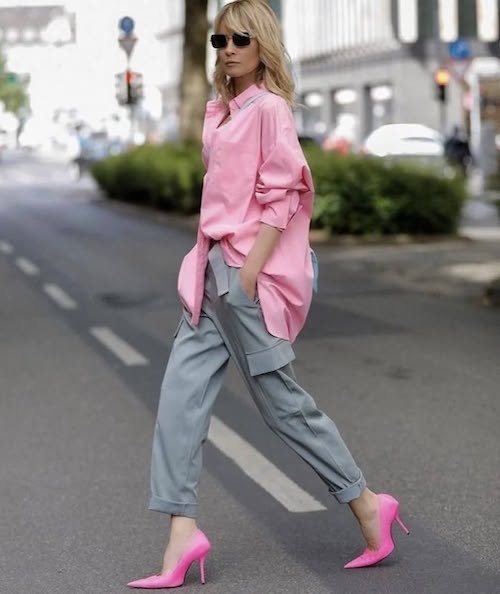 شومیزهای صورتی در استایل تابستانی