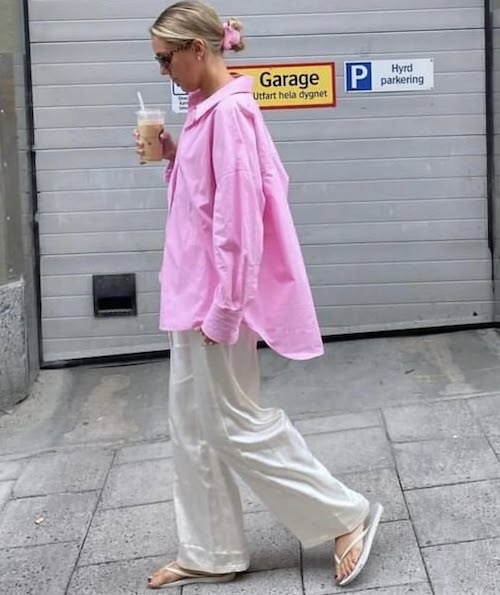 شومیزهای صورتی در استایل تابستانی