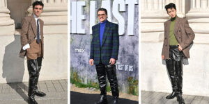 این ۷ مرد مشهور ریسک کردند و بوت‌های عجیب ایو سن لوران را پوشیدند!