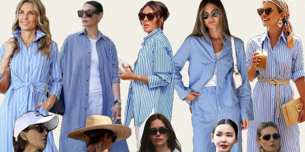 آبی راه‌راه را برای تابستان دست کم نگیرید؛ تمام کاربردهای ترندی‌ترین پارچه امسال