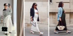 ۶ ایده جذاب استایل برای خانم‌های بارداری که می‌خواهند شیکپوش باشند