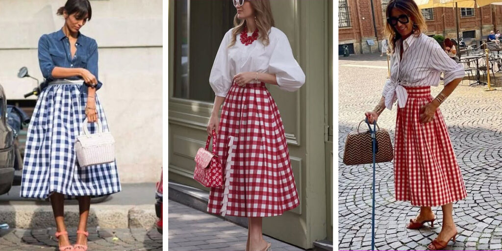 دامن گینگهام؛ چهارخانه‌ای که از دل تاریخ به خیابان‌ها آمد