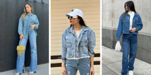 راهنمای انتخاب کت جین و شلوار نیم بگ زنانه