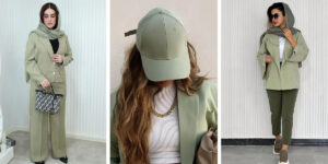 ۶ استایل خارق‌العاده با یک کت ساده سبز؛ اصالت را به استایلتان بیاورید