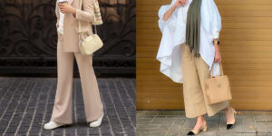 یک شلوار واید کرم که قرار است استایل شما را زیر و رو کند!