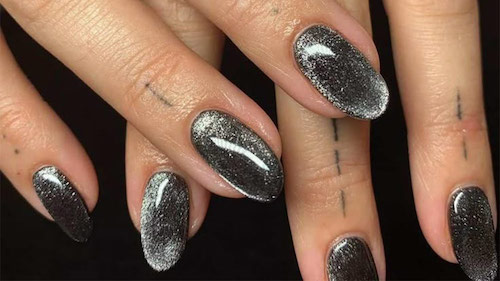 لاک چشم گربه‌ای نقره‌ای 