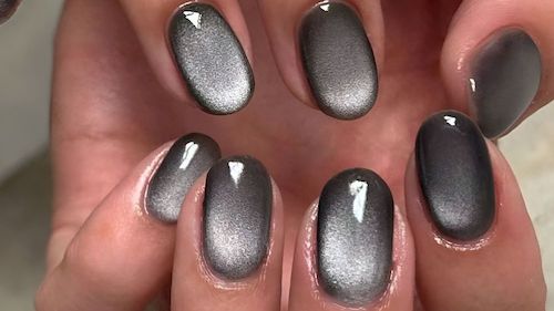 لاک چشم گربه‌ای نقره‌ای 