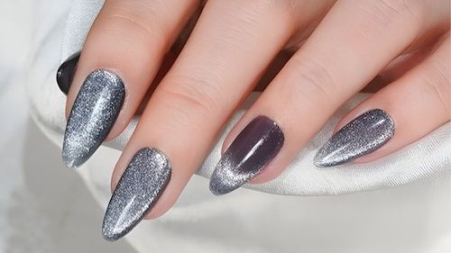 لاک چشم گربه‌ای نقره‌ای 