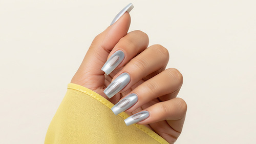 لاک چشم گربه‌ای نقره‌ای 