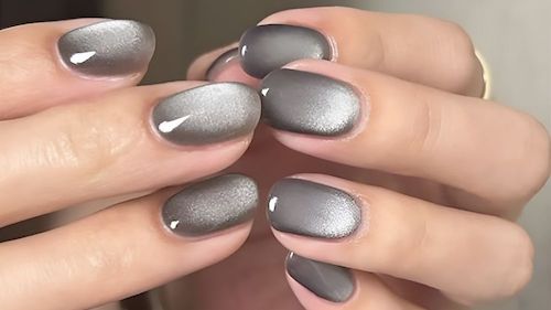 لاک چشم گربه‌ای نقره‌ای 