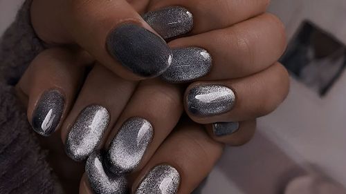 لاک چشم گربه‌ای نقره‌ای 