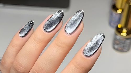 لاک چشم گربه‌ای نقره‌ای 