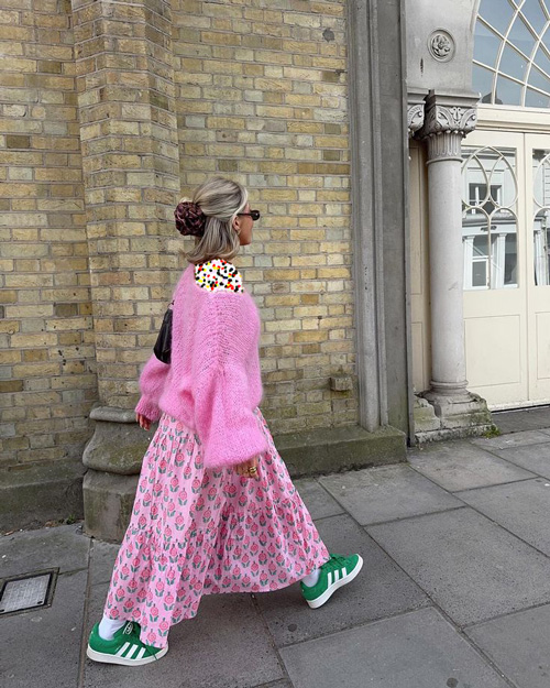 ترند ترکیب رنگ سبز و صورتی