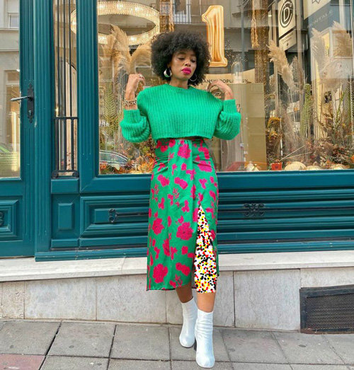 ترند ترکیب رنگ سبز و صورتی