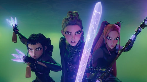 رنگ‌ها و لباس‌ها در انیمیشن شکارچیان شیطان کی‌پاپ