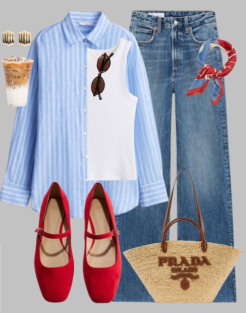 استایل تابستانی با کیف‌های حصیری