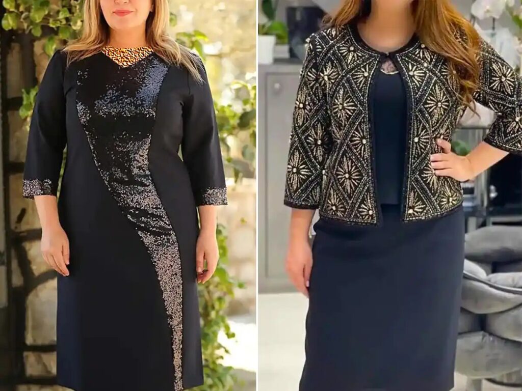 این مدل لباس‌های مجلسی برای خانم‌های بالای ۵۰ سال مناسبند