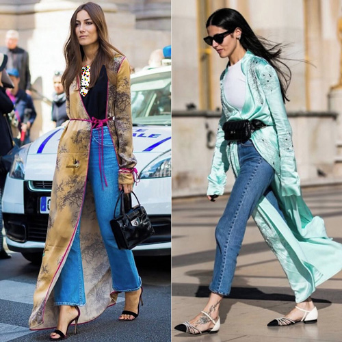 ترکیب کیمونو و شلوار جین