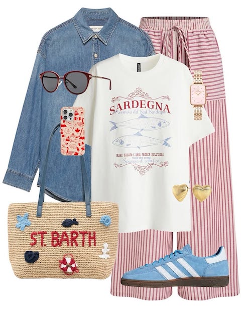 استایل تابستانی با کیف‌های حصیری