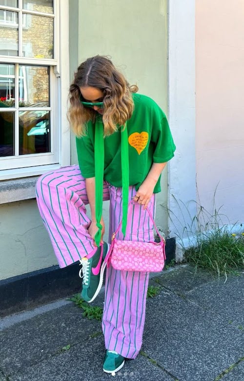 ترند ترکیب رنگ سبز و صورتی