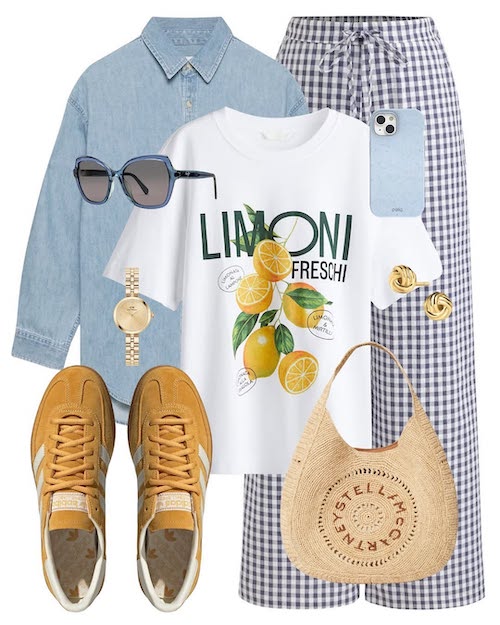 استایل تابستانی با کیف‌های حصیری