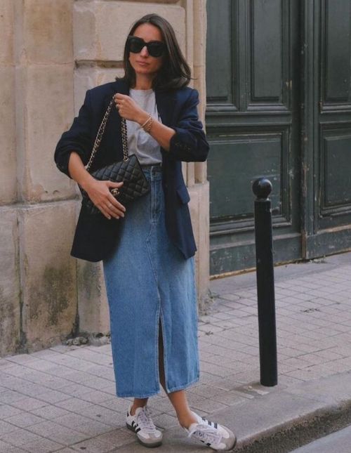 دامن جین در استایل تابستانی