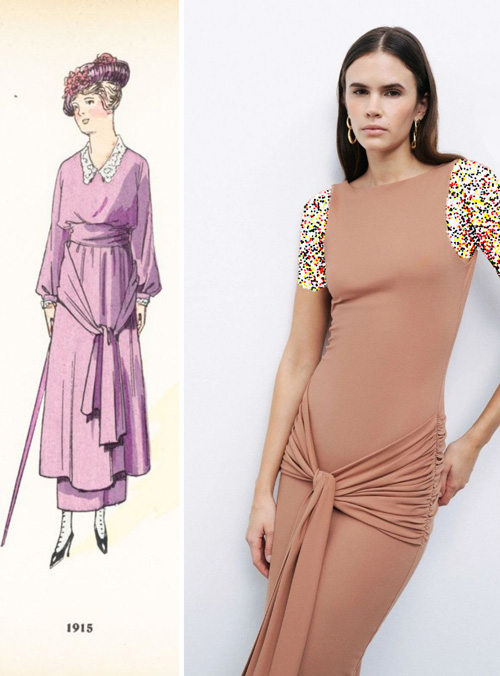 الهام از شال کمر صفوی در مد معاصر