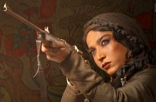 رژلب قرمز در سریال شکارگاه