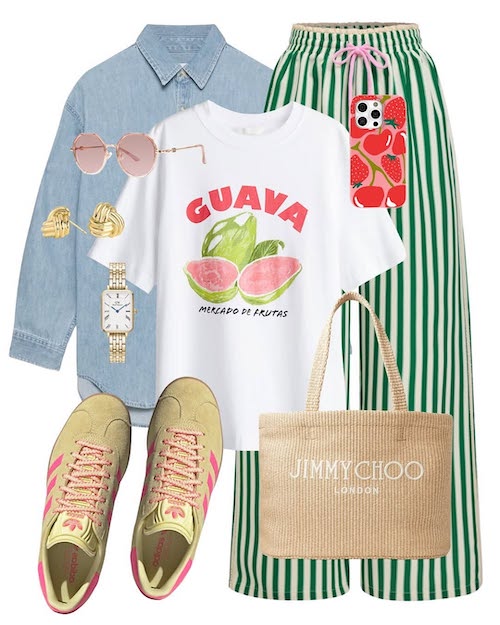 استایل تابستانی با کیف‌های حصیری