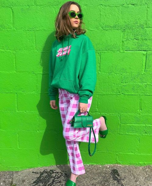 ترند ترکیب رنگ سبز و صورتی