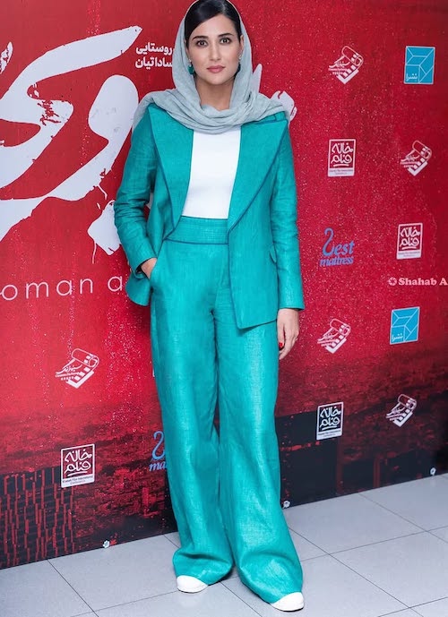 کت و شلوار سبز پریناز ایزدیار