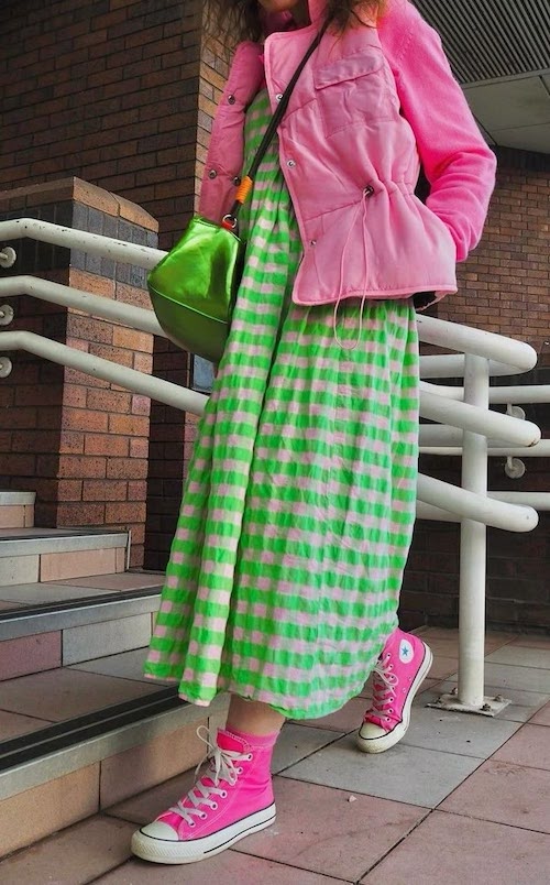 ترند ترکیب رنگ سبز و صورتی