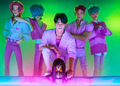 رنگ‌ها و لباس‌ها در انیمیشن شکارچیان شیطان کی‌پاپ