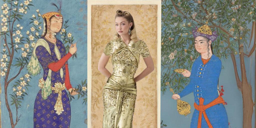 جی‌جی حدید و ستاره‌های مشهور دیگر از مد دوران صفوی تقلید می‌کنند